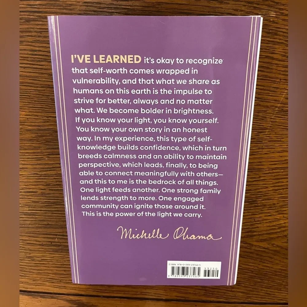 The Light We Carry Book by Michelle Obama Hardcover Like New MSRP $32